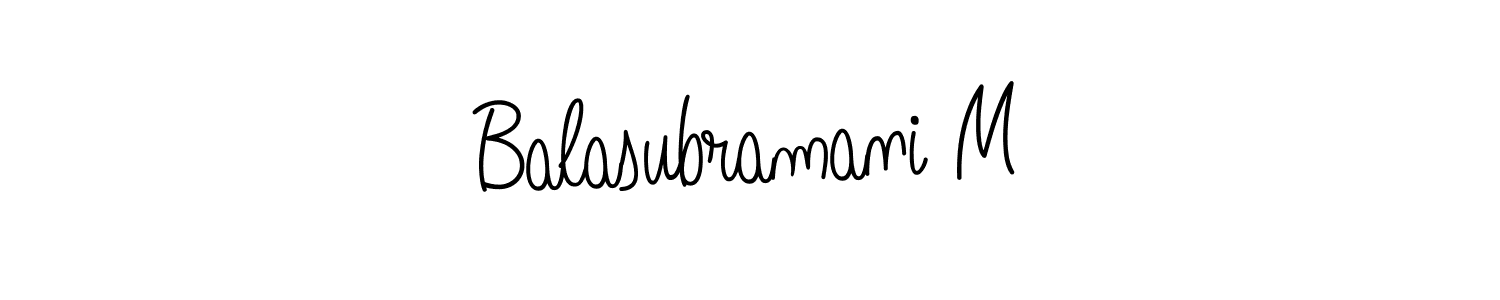 Once you've used our free online signature maker to create your best signature Angelique-Rose-font-FFP style, it's time to enjoy all of the benefits that Balasubramani M name signing documents. Balasubramani M signature style 5 images and pictures png