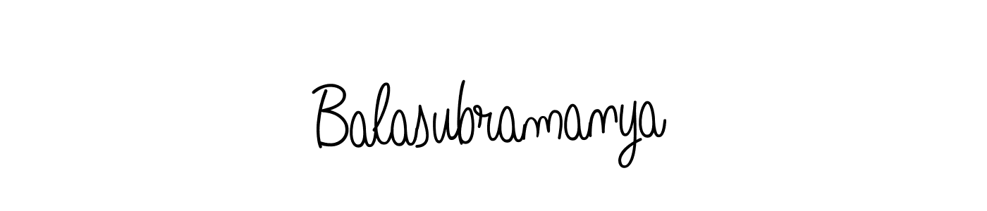 The best way (Angelique-Rose-font-FFP) to make a short signature is to pick only two or three words in your name. The name Balasubramanya include a total of six letters. For converting this name. Balasubramanya signature style 5 images and pictures png