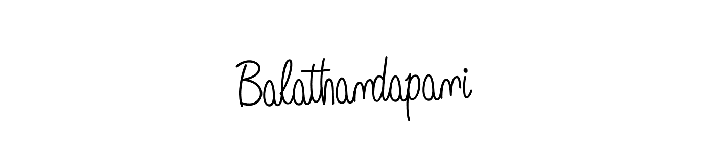 How to make Balathandapani name signature. Use Angelique-Rose-font-FFP style for creating short signs online. This is the latest handwritten sign. Balathandapani signature style 5 images and pictures png