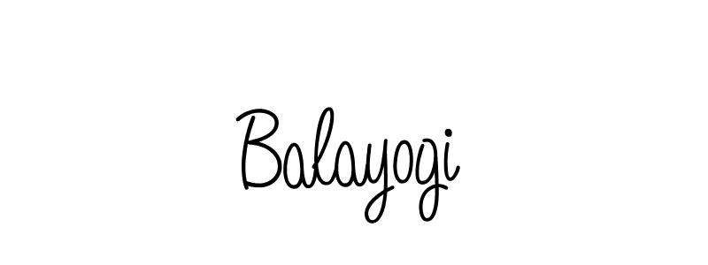 Design your own signature with our free online signature maker. With this signature software, you can create a handwritten (Angelique-Rose-font-FFP) signature for name Balayogi. Balayogi signature style 5 images and pictures png