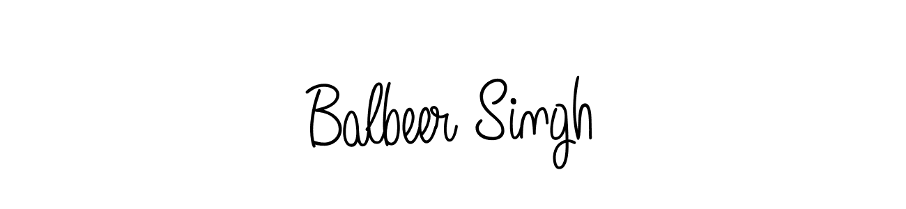 How to make Balbeer Singh name signature. Use Angelique-Rose-font-FFP style for creating short signs online. This is the latest handwritten sign. Balbeer Singh signature style 5 images and pictures png