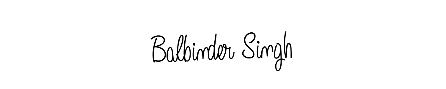 Create a beautiful signature design for name Balbinder Singh. With this signature (Angelique-Rose-font-FFP) fonts, you can make a handwritten signature for free. Balbinder Singh signature style 5 images and pictures png