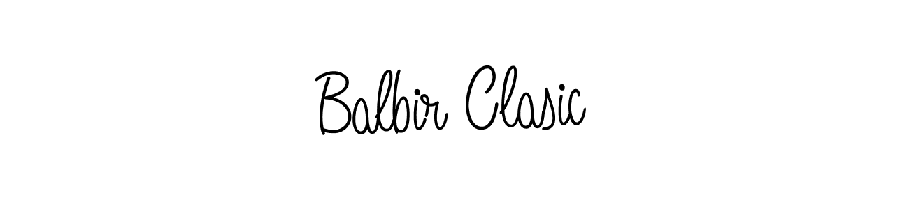 Design your own signature with our free online signature maker. With this signature software, you can create a handwritten (Angelique-Rose-font-FFP) signature for name Balbir Clasic. Balbir Clasic signature style 5 images and pictures png