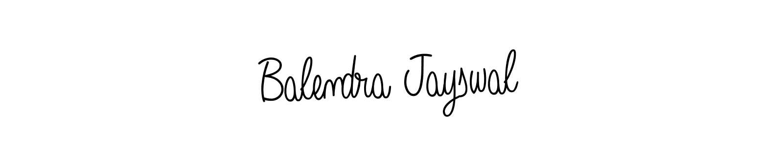 Design your own signature with our free online signature maker. With this signature software, you can create a handwritten (Angelique-Rose-font-FFP) signature for name Balendra Jayswal. Balendra Jayswal signature style 5 images and pictures png