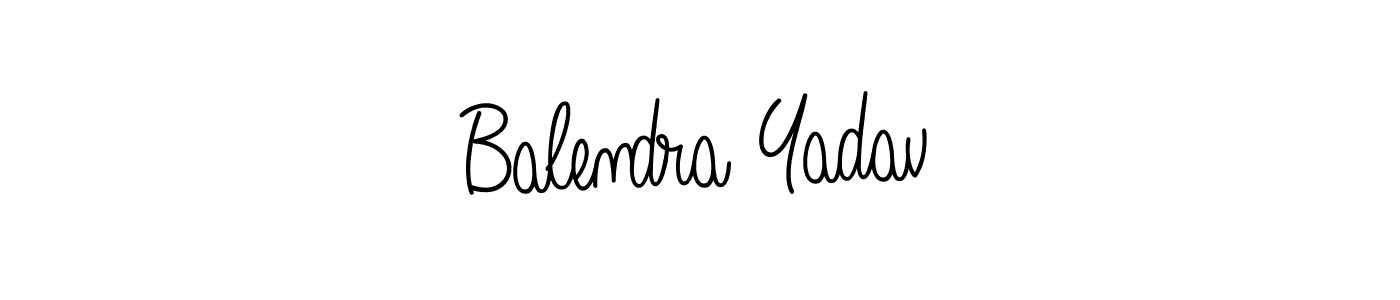 How to make Balendra Yadav signature? Angelique-Rose-font-FFP is a professional autograph style. Create handwritten signature for Balendra Yadav name. Balendra Yadav signature style 5 images and pictures png