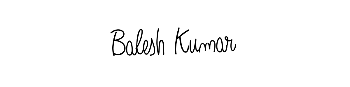 How to make Balesh Kumar signature? Angelique-Rose-font-FFP is a professional autograph style. Create handwritten signature for Balesh Kumar name. Balesh Kumar signature style 5 images and pictures png