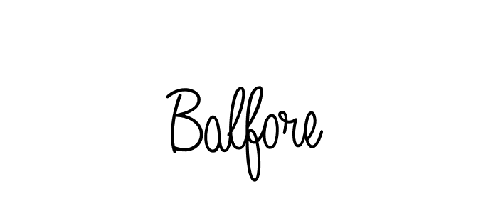 You should practise on your own different ways (Angelique-Rose-font-FFP) to write your name (Balfore) in signature. don't let someone else do it for you. Balfore signature style 5 images and pictures png