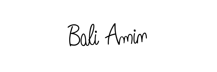 Make a beautiful signature design for name Bali Amin. With this signature (Angelique-Rose-font-FFP) style, you can create a handwritten signature for free. Bali Amin signature style 5 images and pictures png