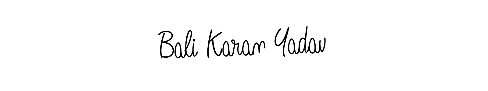 This is the best signature style for the Bali Karan Yadav name. Also you like these signature font (Angelique-Rose-font-FFP). Mix name signature. Bali Karan Yadav signature style 5 images and pictures png