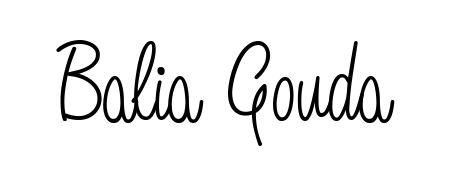 Design your own signature with our free online signature maker. With this signature software, you can create a handwritten (Angelique-Rose-font-FFP) signature for name Balia Gouda. Balia Gouda signature style 5 images and pictures png