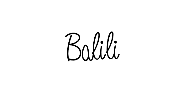 You should practise on your own different ways (Angelique-Rose-font-FFP) to write your name (Balili) in signature. don't let someone else do it for you. Balili signature style 5 images and pictures png
