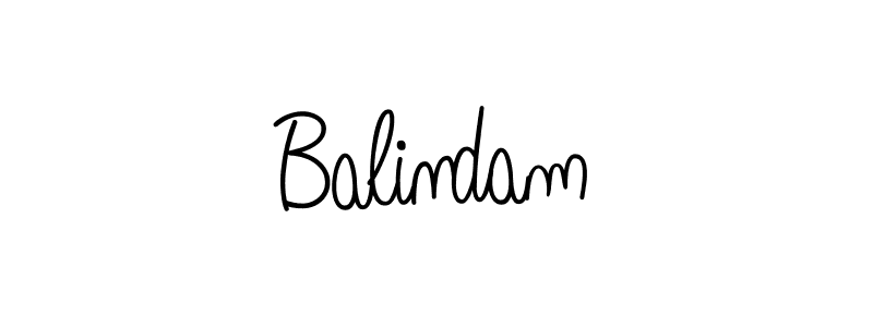 Create a beautiful signature design for name Balindam. With this signature (Angelique-Rose-font-FFP) fonts, you can make a handwritten signature for free. Balindam signature style 5 images and pictures png