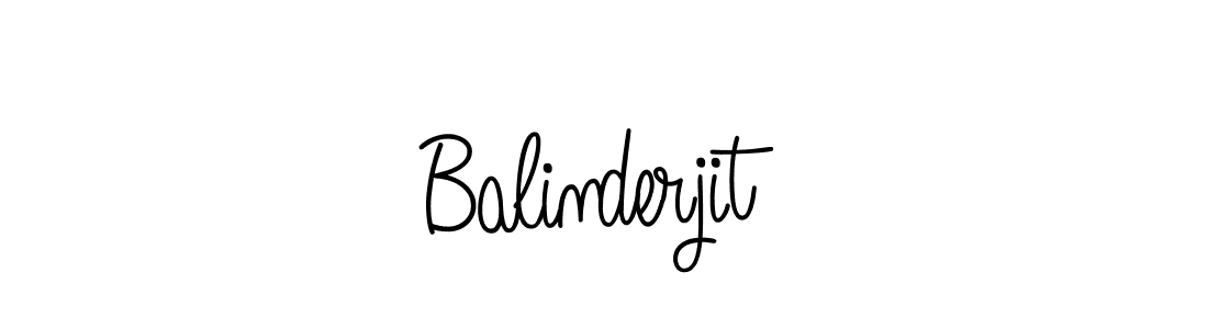 How to make Balinderjit name signature. Use Angelique-Rose-font-FFP style for creating short signs online. This is the latest handwritten sign. Balinderjit signature style 5 images and pictures png