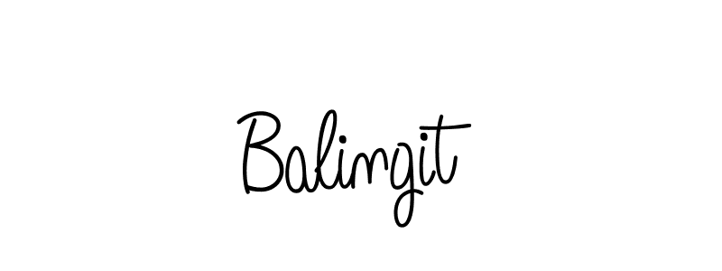 Make a beautiful signature design for name Balingit. With this signature (Angelique-Rose-font-FFP) style, you can create a handwritten signature for free. Balingit signature style 5 images and pictures png