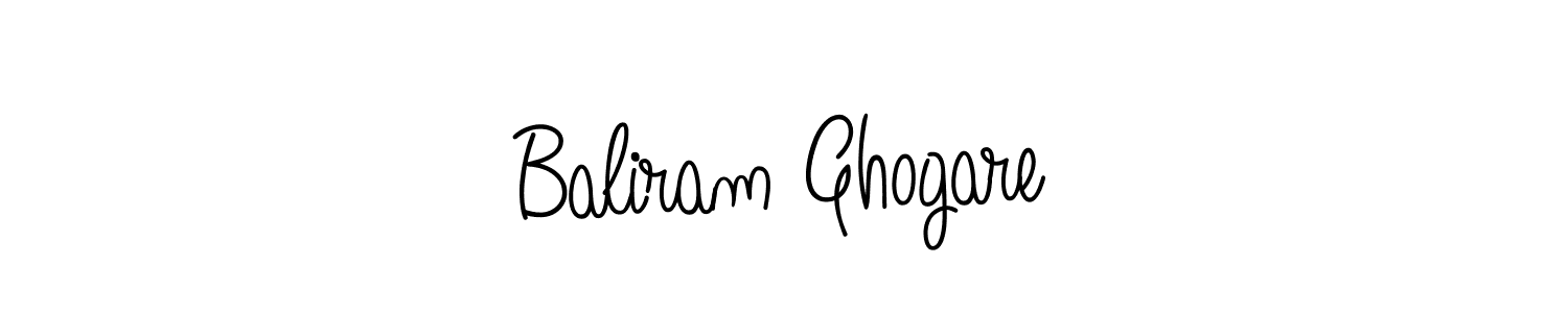 How to make Baliram Ghogare name signature. Use Angelique-Rose-font-FFP style for creating short signs online. This is the latest handwritten sign. Baliram Ghogare signature style 5 images and pictures png
