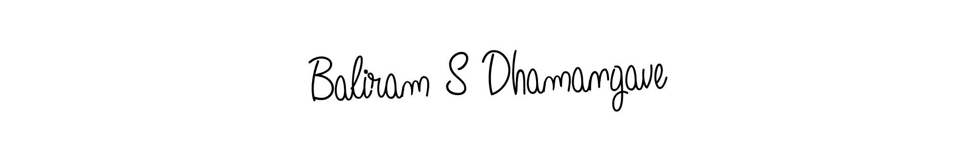Make a short Baliram S Dhamangave signature style. Manage your documents anywhere anytime using Angelique-Rose-font-FFP. Create and add eSignatures, submit forms, share and send files easily. Baliram S Dhamangave signature style 5 images and pictures png