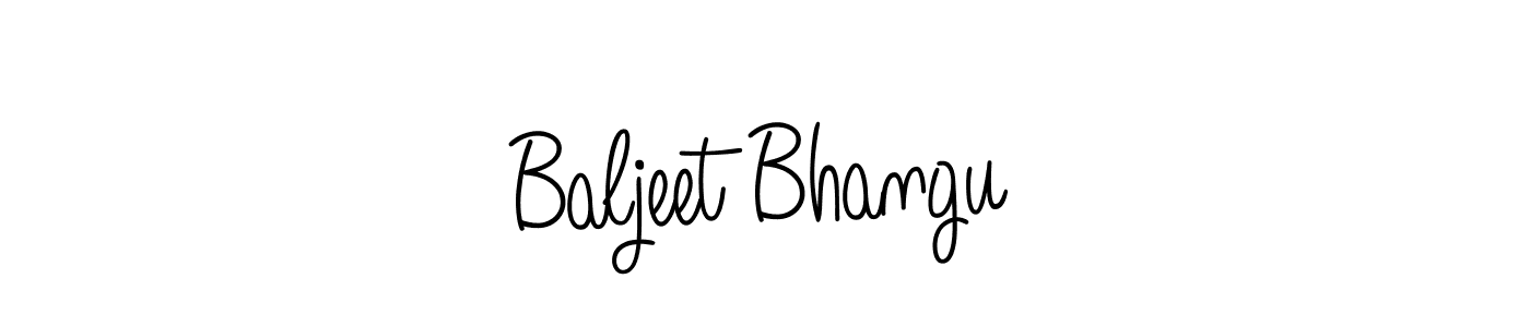 Angelique-Rose-font-FFP is a professional signature style that is perfect for those who want to add a touch of class to their signature. It is also a great choice for those who want to make their signature more unique. Get Baljeet Bhangu name to fancy signature for free. Baljeet Bhangu signature style 5 images and pictures png