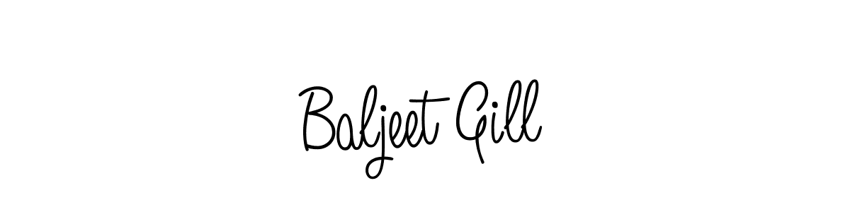 Make a beautiful signature design for name Baljeet Gill. With this signature (Angelique-Rose-font-FFP) style, you can create a handwritten signature for free. Baljeet Gill signature style 5 images and pictures png