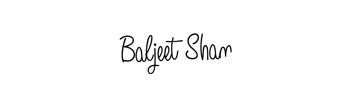 Use a signature maker to create a handwritten signature online. With this signature software, you can design (Angelique-Rose-font-FFP) your own signature for name Baljeet Shan. Baljeet Shan signature style 5 images and pictures png