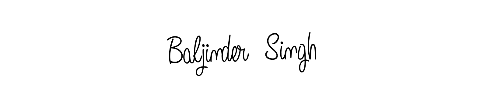 Make a short Baljinder  Singh signature style. Manage your documents anywhere anytime using Angelique-Rose-font-FFP. Create and add eSignatures, submit forms, share and send files easily. Baljinder  Singh signature style 5 images and pictures png