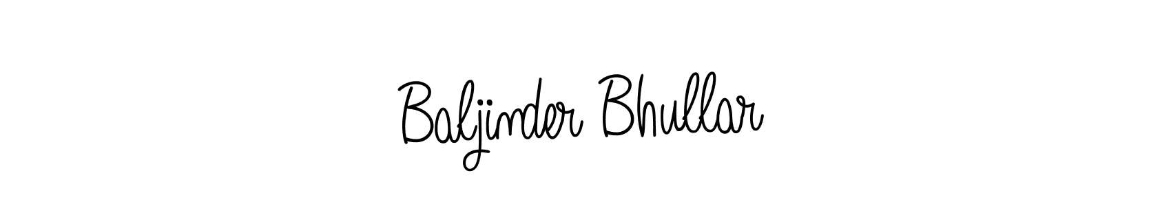 The best way (Angelique-Rose-font-FFP) to make a short signature is to pick only two or three words in your name. The name Baljinder Bhullar include a total of six letters. For converting this name. Baljinder Bhullar signature style 5 images and pictures png