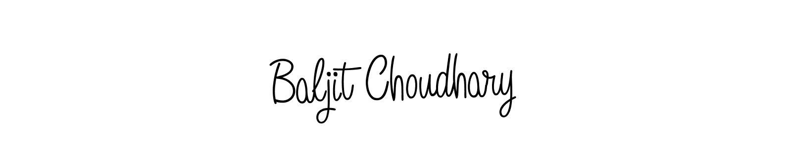 The best way (Angelique-Rose-font-FFP) to make a short signature is to pick only two or three words in your name. The name Baljit Choudhary include a total of six letters. For converting this name. Baljit Choudhary signature style 5 images and pictures png