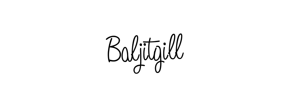 Create a beautiful signature design for name Baljitgill. With this signature (Angelique-Rose-font-FFP) fonts, you can make a handwritten signature for free. Baljitgill signature style 5 images and pictures png