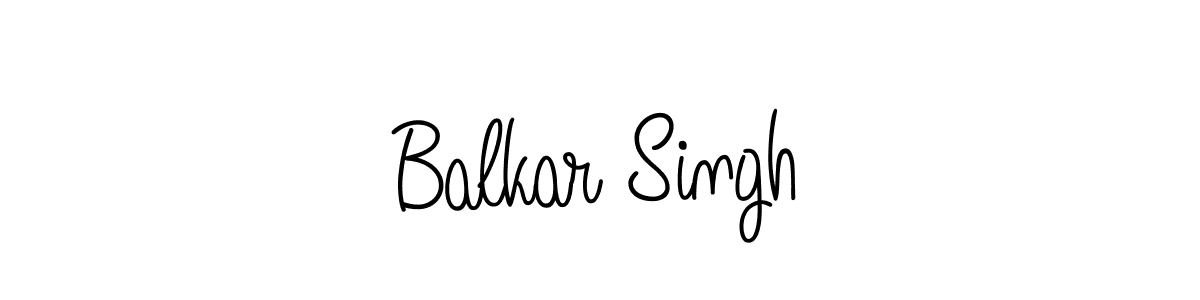 Design your own signature with our free online signature maker. With this signature software, you can create a handwritten (Angelique-Rose-font-FFP) signature for name Balkar Singh. Balkar Singh signature style 5 images and pictures png