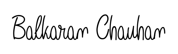 Create a personalized artistic stamp with Balkaran Chauhan in Angelique-Rose-font-FFP font. Perfect for visual artists, designers, and influencers. Balkaran Chauhan signature style 5 images and pictures png