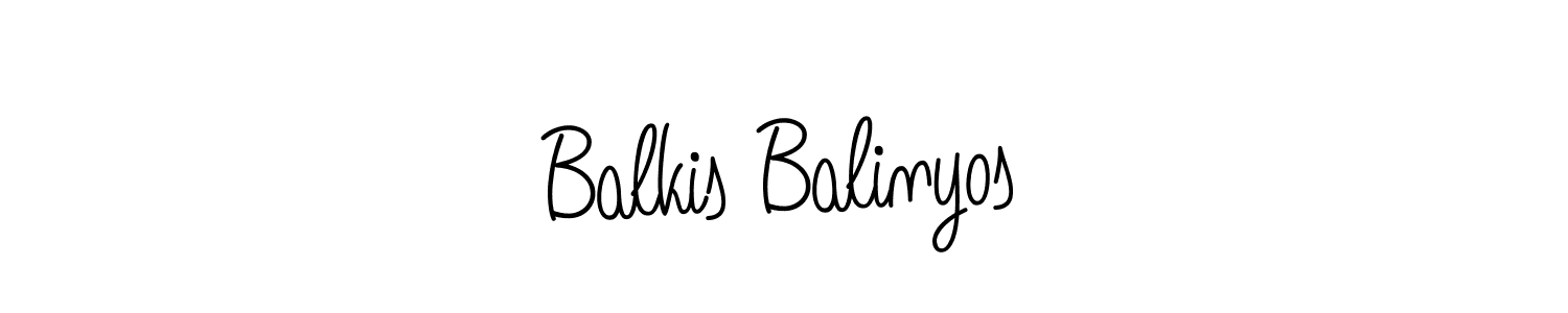 Balkis Balinyos stylish signature style. Best Handwritten Sign (Angelique-Rose-font-FFP) for my name. Handwritten Signature Collection Ideas for my name Balkis Balinyos. Balkis Balinyos signature style 5 images and pictures png