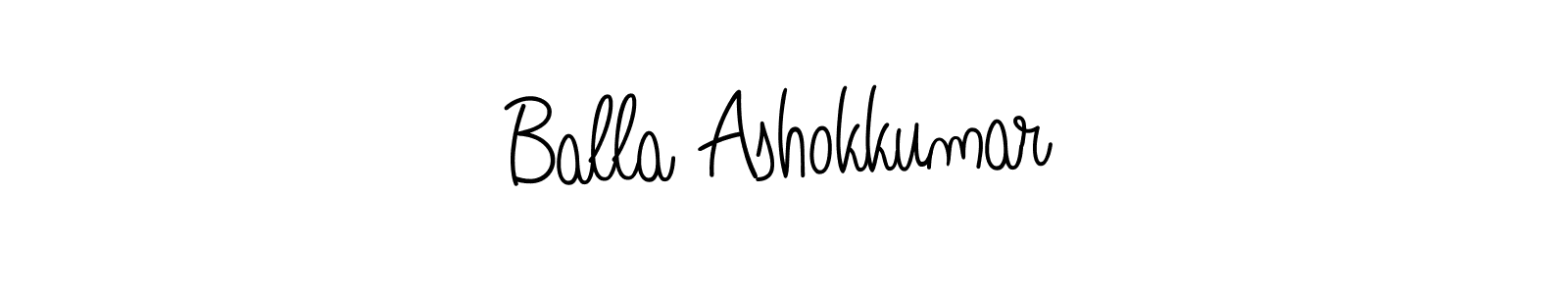 Design your own signature with our free online signature maker. With this signature software, you can create a handwritten (Angelique-Rose-font-FFP) signature for name Balla Ashokkumar. Balla Ashokkumar signature style 5 images and pictures png