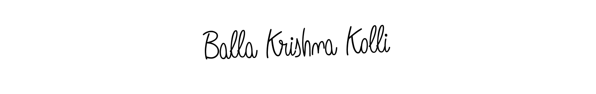 Also You can easily find your signature by using the search form. We will create Balla Krishna Kolli name handwritten signature images for you free of cost using Angelique-Rose-font-FFP sign style. Balla Krishna Kolli signature style 5 images and pictures png