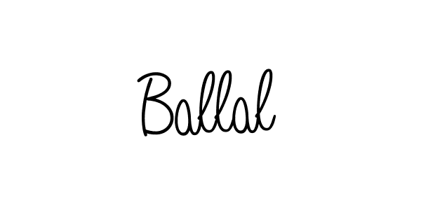 Use a signature maker to create a handwritten signature online. With this signature software, you can design (Angelique-Rose-font-FFP) your own signature for name Ballal. Ballal signature style 5 images and pictures png