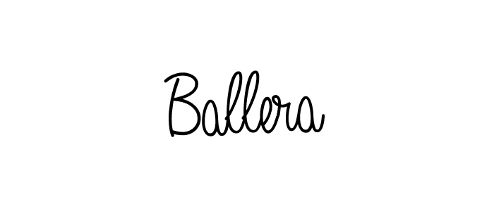 Design your own signature with our free online signature maker. With this signature software, you can create a handwritten (Angelique-Rose-font-FFP) signature for name Ballera. Ballera signature style 5 images and pictures png