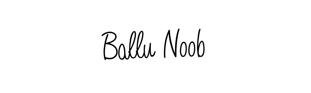 Use a signature maker to create a handwritten signature online. With this signature software, you can design (Angelique-Rose-font-FFP) your own signature for name Ballu Noob. Ballu Noob signature style 5 images and pictures png