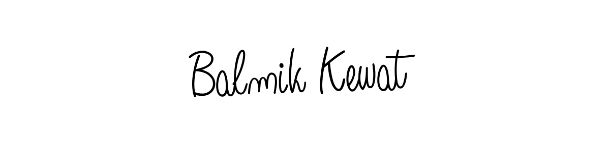 Balmik Kewat stylish signature style. Best Handwritten Sign (Angelique-Rose-font-FFP) for my name. Handwritten Signature Collection Ideas for my name Balmik Kewat. Balmik Kewat signature style 5 images and pictures png