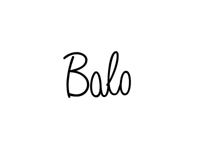 Create a beautiful signature design for name Balo. With this signature (Angelique-Rose-font-FFP) fonts, you can make a handwritten signature for free. Balo signature style 5 images and pictures png