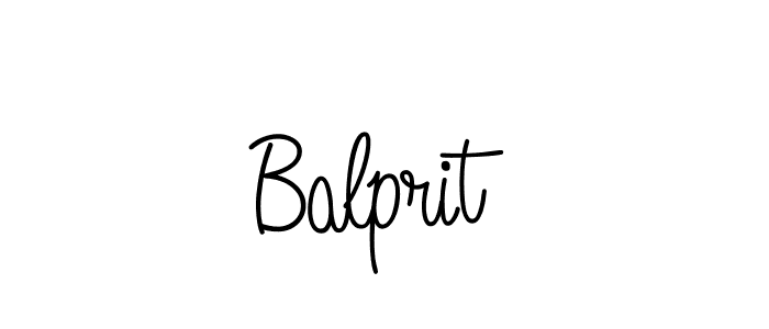 The best way (Angelique-Rose-font-FFP) to make a short signature is to pick only two or three words in your name. The name Balprit include a total of six letters. For converting this name. Balprit signature style 5 images and pictures png