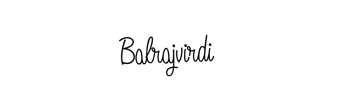 How to make Balrajvirdi name signature. Use Angelique-Rose-font-FFP style for creating short signs online. This is the latest handwritten sign. Balrajvirdi signature style 5 images and pictures png