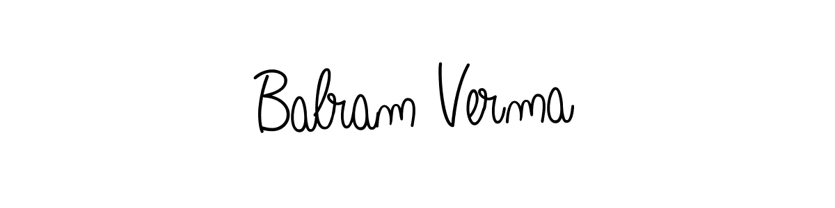 Create a beautiful signature design for name Balram Verma. With this signature (Angelique-Rose-font-FFP) fonts, you can make a handwritten signature for free. Balram Verma signature style 5 images and pictures png