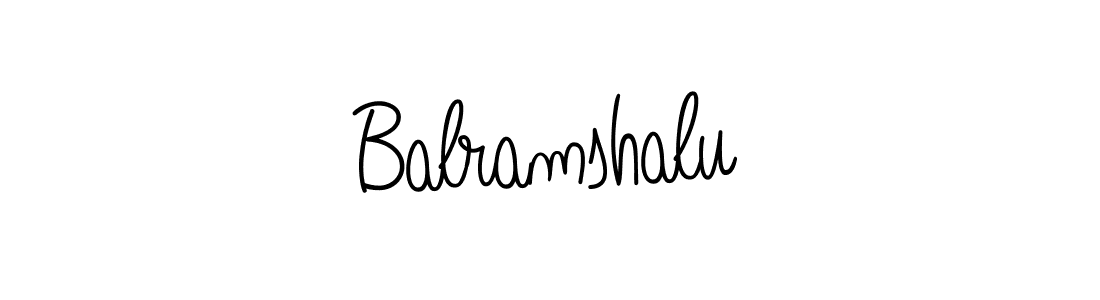 Design your own signature with our free online signature maker. With this signature software, you can create a handwritten (Angelique-Rose-font-FFP) signature for name Balramshalu. Balramshalu signature style 5 images and pictures png