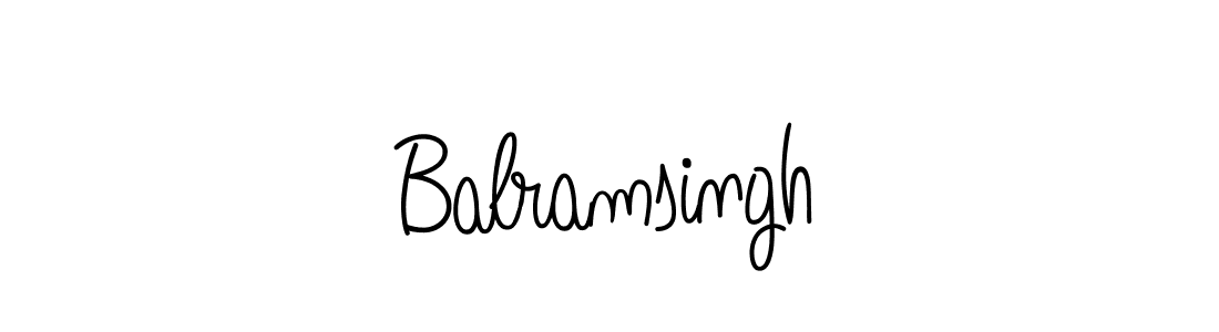 Design your own signature with our free online signature maker. With this signature software, you can create a handwritten (Angelique-Rose-font-FFP) signature for name Balramsingh. Balramsingh signature style 5 images and pictures png