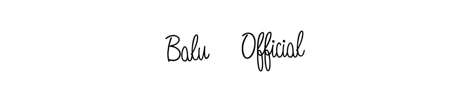 Create a beautiful signature design for name Balu    Official. With this signature (Angelique-Rose-font-FFP) fonts, you can make a handwritten signature for free. Balu    Official signature style 5 images and pictures png