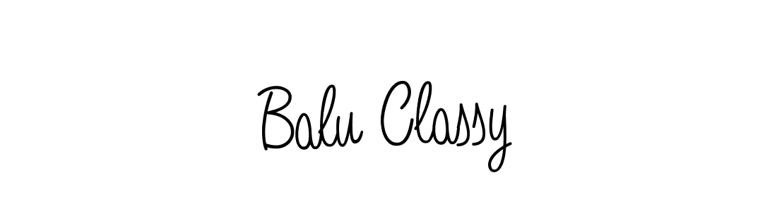 Make a beautiful signature design for name Balu Classy. With this signature (Angelique-Rose-font-FFP) style, you can create a handwritten signature for free. Balu Classy signature style 5 images and pictures png