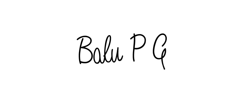 Create a beautiful signature design for name Balu P G. With this signature (Angelique-Rose-font-FFP) fonts, you can make a handwritten signature for free. Balu P G signature style 5 images and pictures png