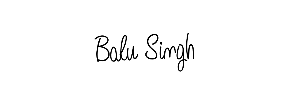 The best way (Angelique-Rose-font-FFP) to make a short signature is to pick only two or three words in your name. The name Balu Singh include a total of six letters. For converting this name. Balu Singh signature style 5 images and pictures png