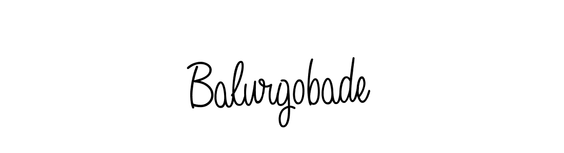 Use a signature maker to create a handwritten signature online. With this signature software, you can design (Angelique-Rose-font-FFP) your own signature for name Balurgobade. Balurgobade signature style 5 images and pictures png