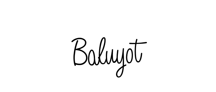 Create a beautiful signature design for name Baluyot. With this signature (Angelique-Rose-font-FFP) fonts, you can make a handwritten signature for free. Baluyot signature style 5 images and pictures png