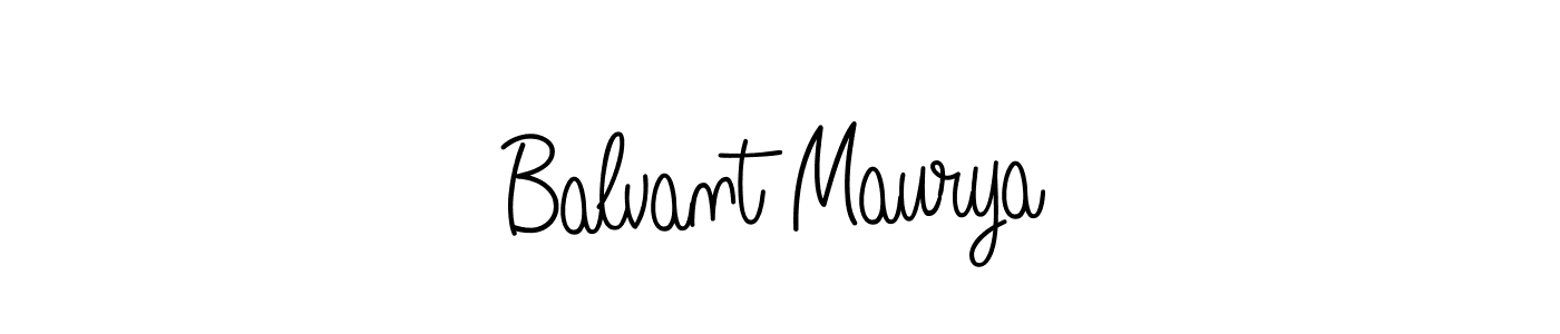 How to make Balvant Maurya signature? Angelique-Rose-font-FFP is a professional autograph style. Create handwritten signature for Balvant Maurya name. Balvant Maurya signature style 5 images and pictures png