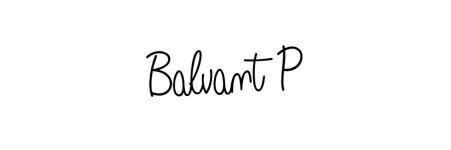 if you are searching for the best signature style for your name Balvant P. so please give up your signature search. here we have designed multiple signature styles  using Angelique-Rose-font-FFP. Balvant P signature style 5 images and pictures png